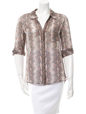 Diane von Furstenberg Silk Button-Up Top