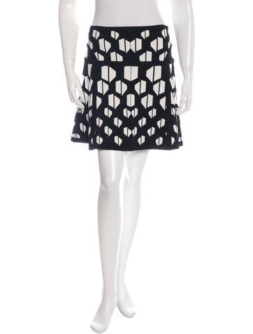 Diane von Furstenberg Abstract Print Flote Skirt