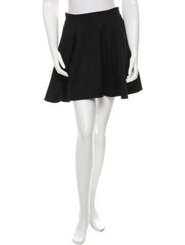 Diane von Furstenberg Pleat-Accented Mini Skirt
