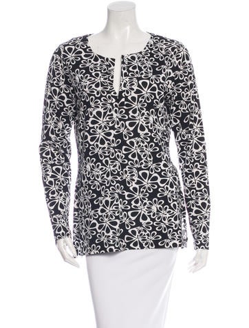 Diane von Furstenberg Reina Long Sleeve Top