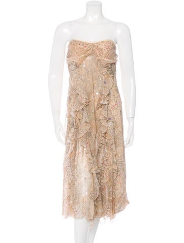 Diane von Furstenberg Silk Embellished Dress