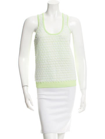 Diane von Furstenberg Sleeveless Bi-Color Top