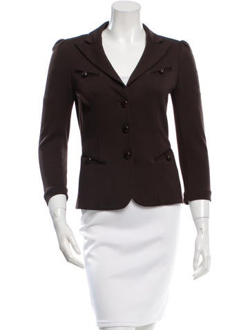 Diane von Furstenberg Wool Notch-Lapel Blazer