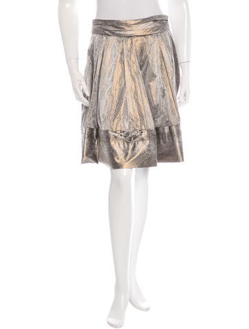 Diane von Furstenberg Jacquard A-Line Skirt