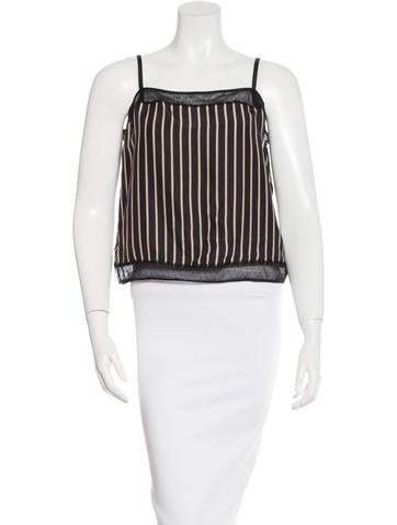 Diane von Furstenberg Silk Striped Top