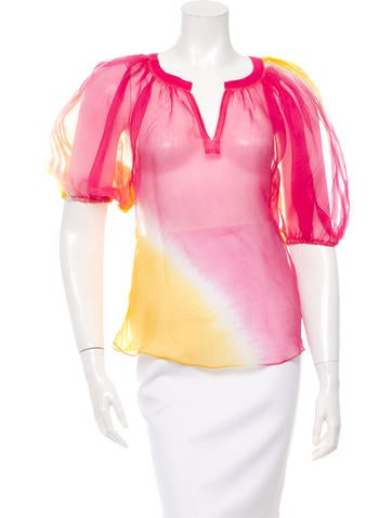 Diane von Furstenberg Silk Keoni Blouse