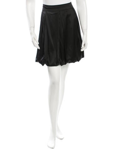 Diane von Furstenberg Silk Pleated Skirt