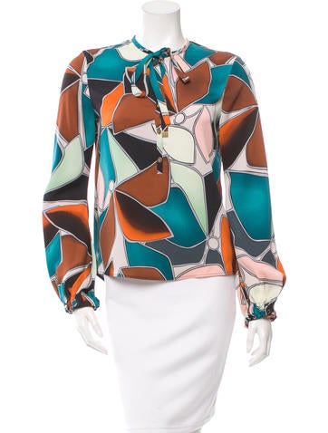 Diane von Furstenberg Silk Whitman Top