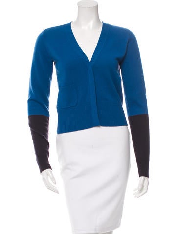 Diane von Furstenberg Colorblock Wool Cardigan