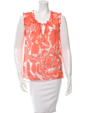 Diane von Furstenberg Silk Printed Top