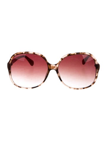 Diane von Furstenberg Tortoiseshell Square Sunglasses
