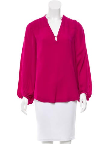 Diane von Furstenberg Tanyana Clean Silk Top
