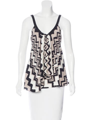 Diane von Furstenberg Sleeveless Silk Top!