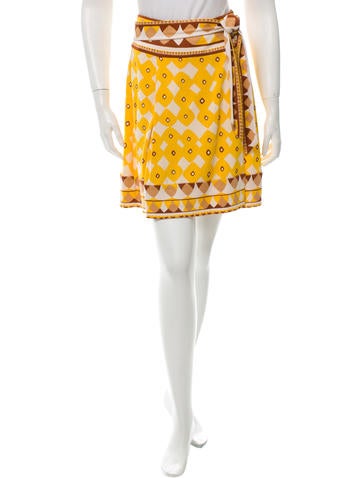 Diane von Furstenberg Printed Wrap Skirt