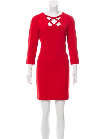Diane von Furstenberg Cutout Sheath Dress