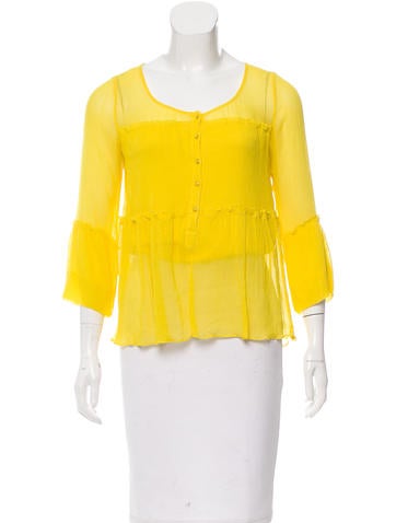 Diane von Furstenberg Silk Campina Top