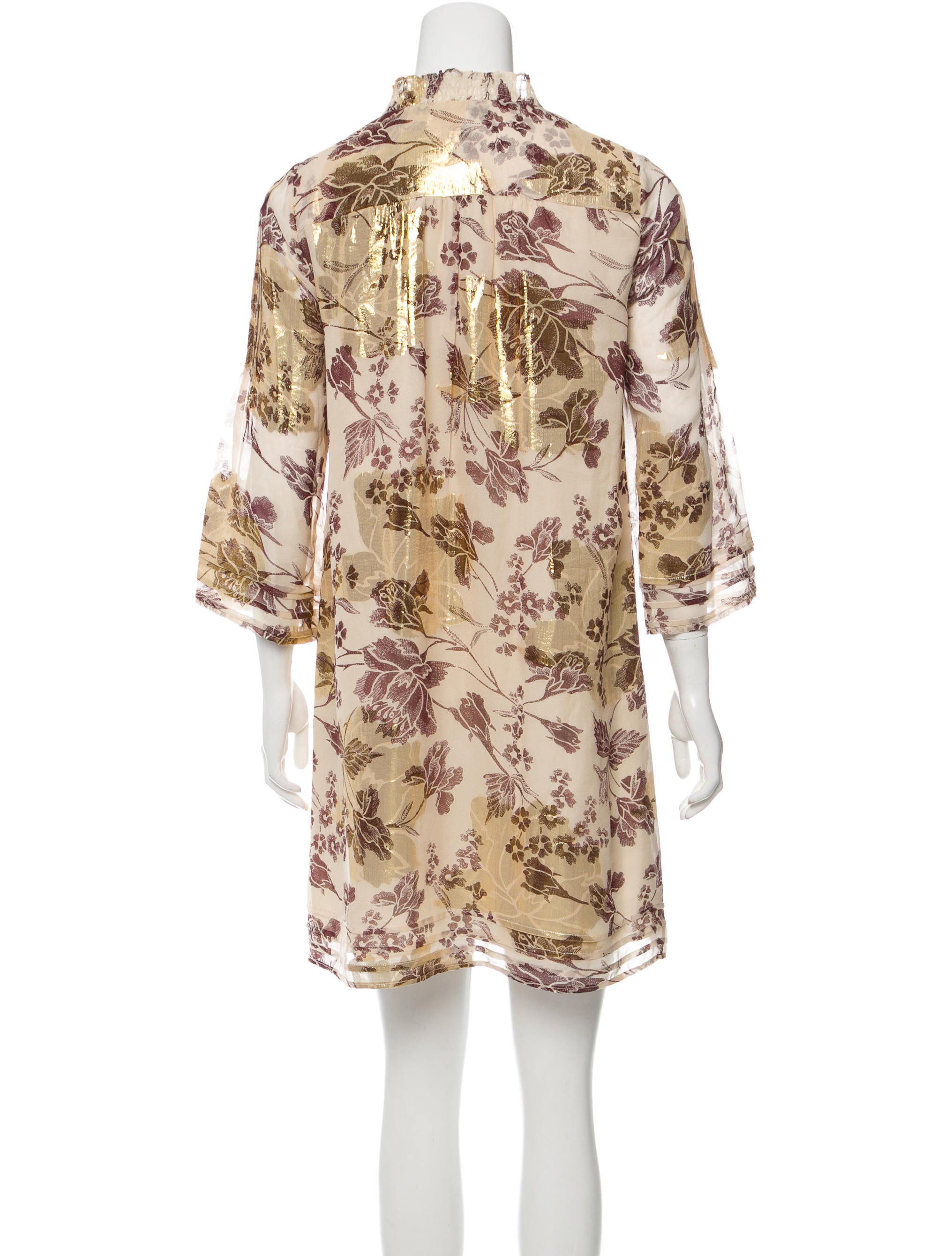 diane furstenberg floral chiffon shirtdress clothing diane furstenberg floral chiffon shirtdress clothing