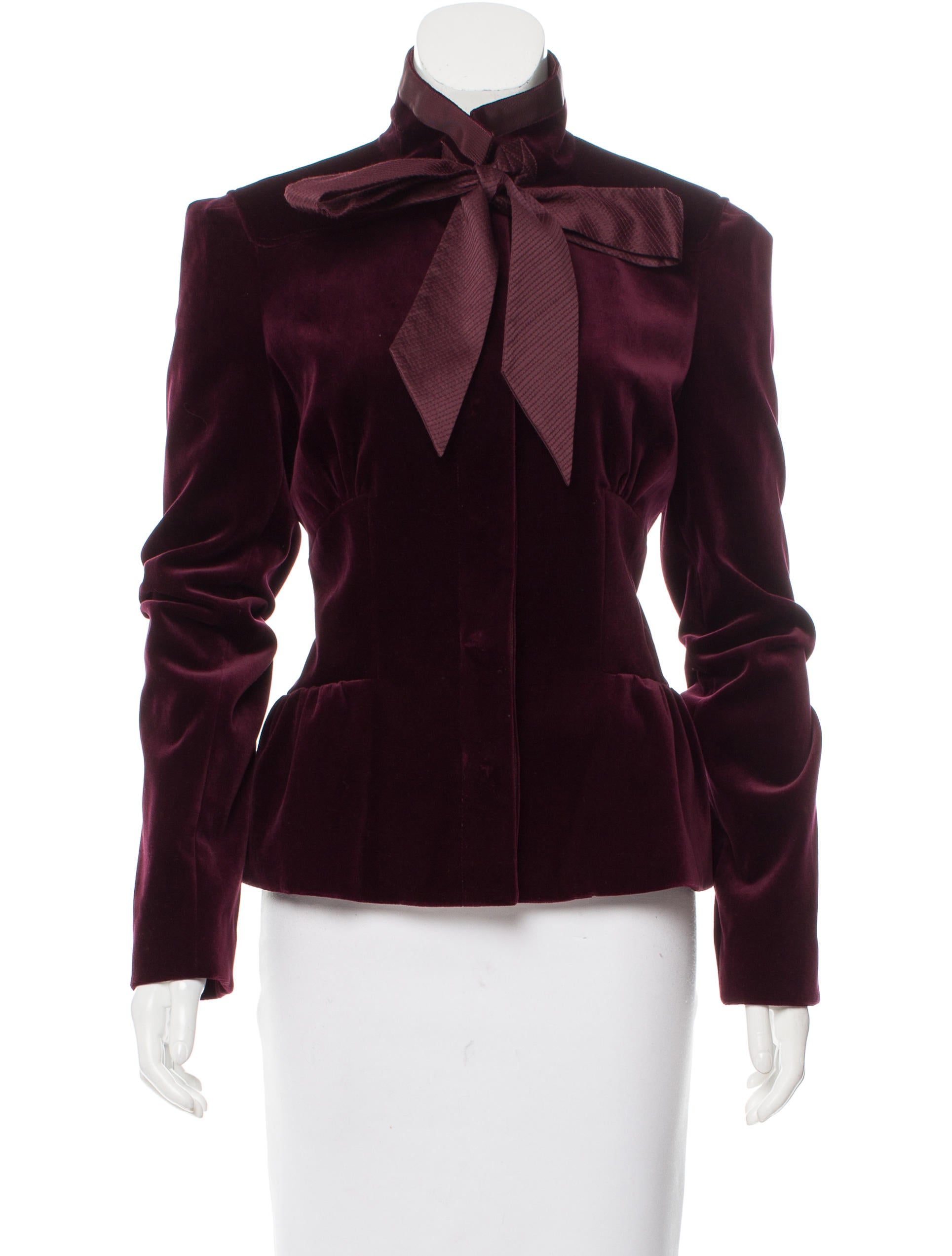 velvet peplum jacket