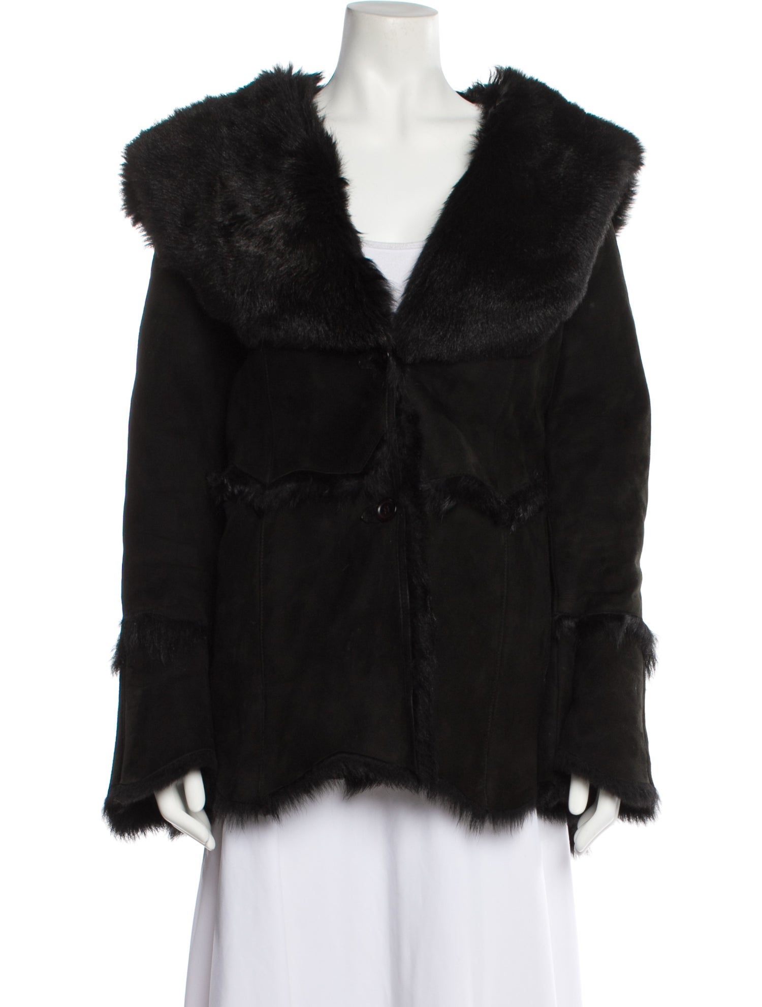 Di Bello Leather Fur Coat