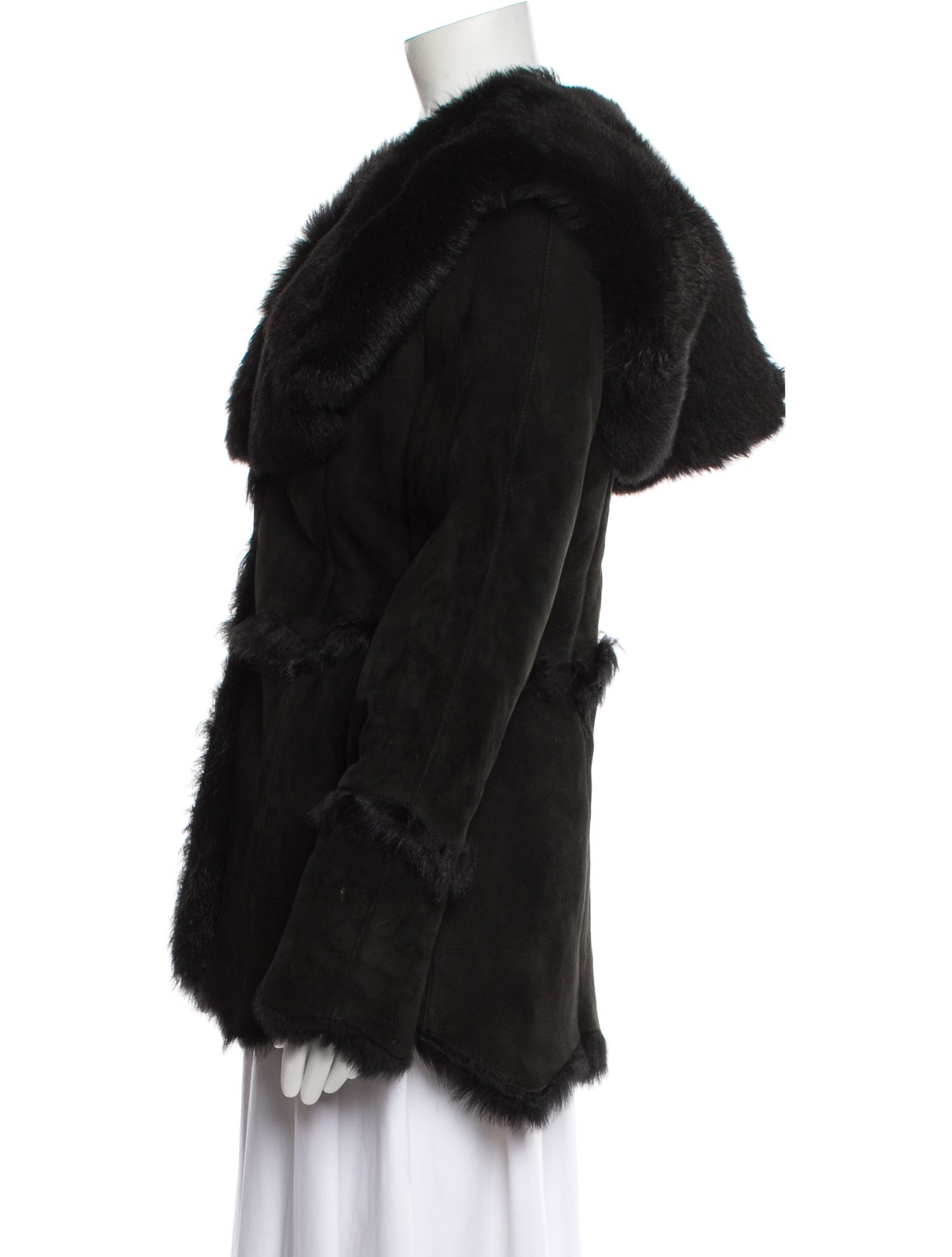 Di Bello Leather Fur Coat