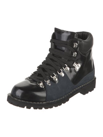 Diemme x Cecilie Bahnsen Leather Colorblock Pattern Hiking Boots