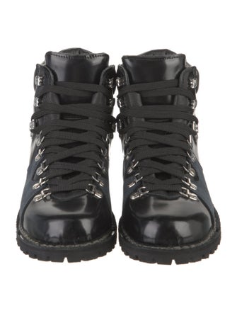 Diemme x Cecilie Bahnsen Leather Colorblock Pattern Hiking Boots