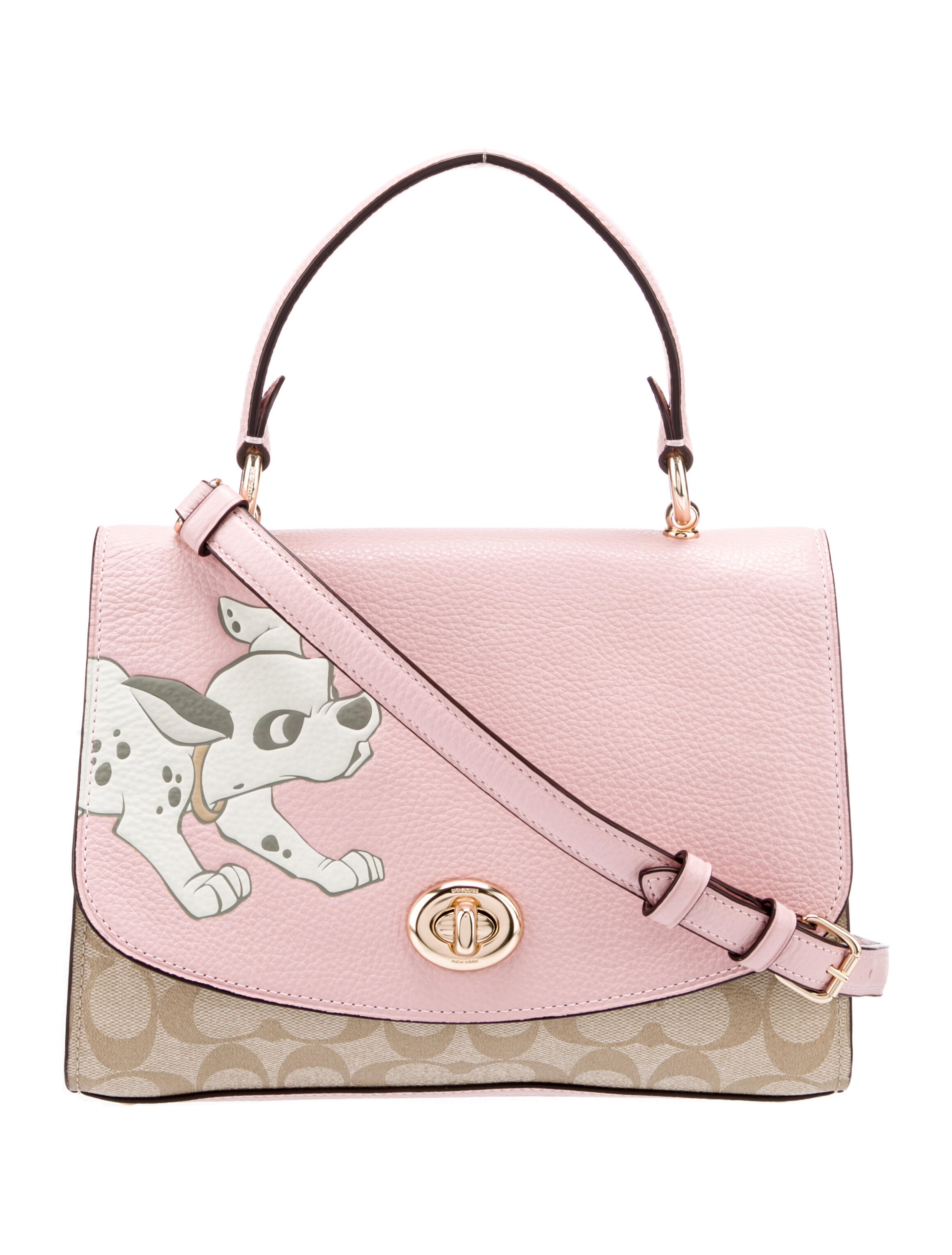 Disney x Coach Leather Crossbody Bag Pink Crossbody Bags, Handbags