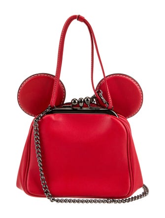 Disney x Coach Leather Top Handle Bag