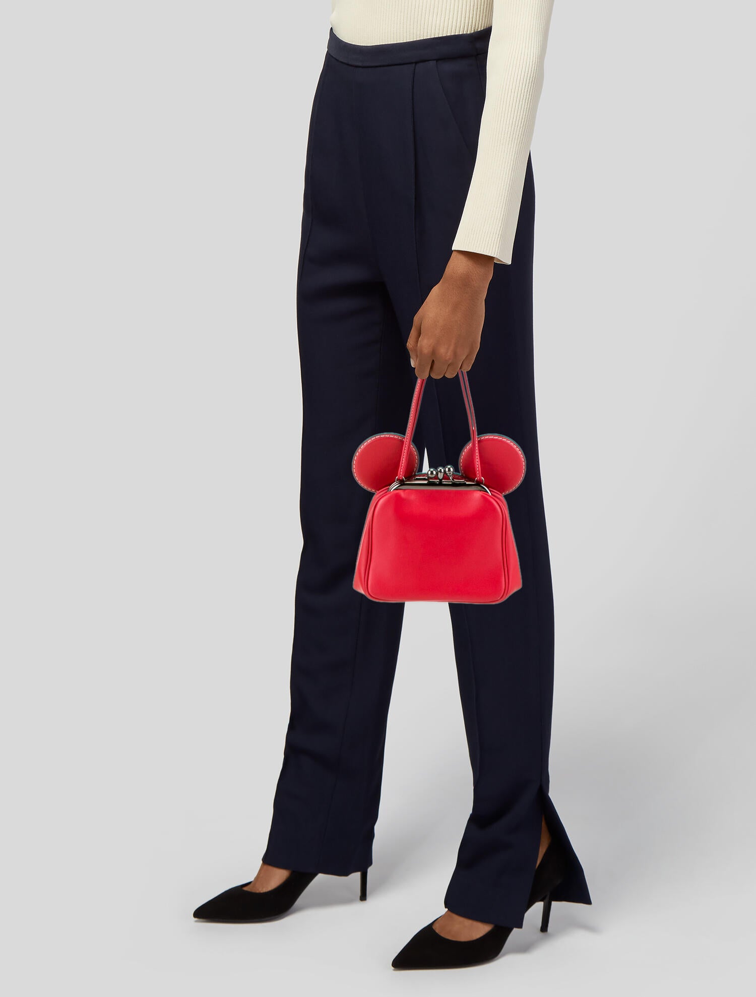 Disney x Coach Leather Top Handle Bag