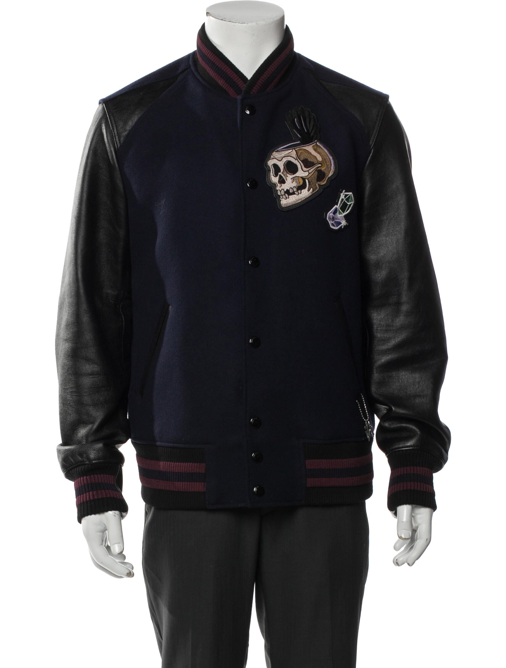 Disney x Coach Wool Graphic Print Varsity Jacket