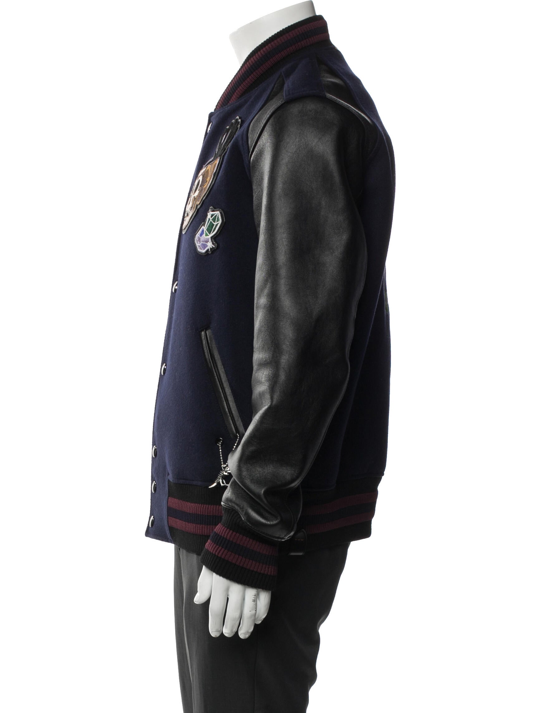 Disney x Coach Wool Graphic Print Varsity Jacket