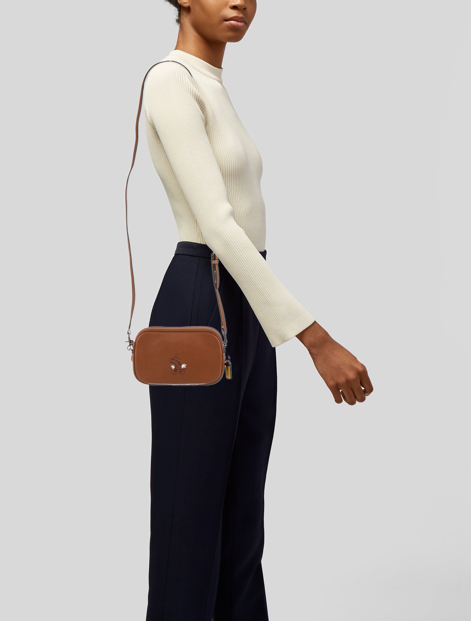 Disney x Coach Leather Crossbody Bag
