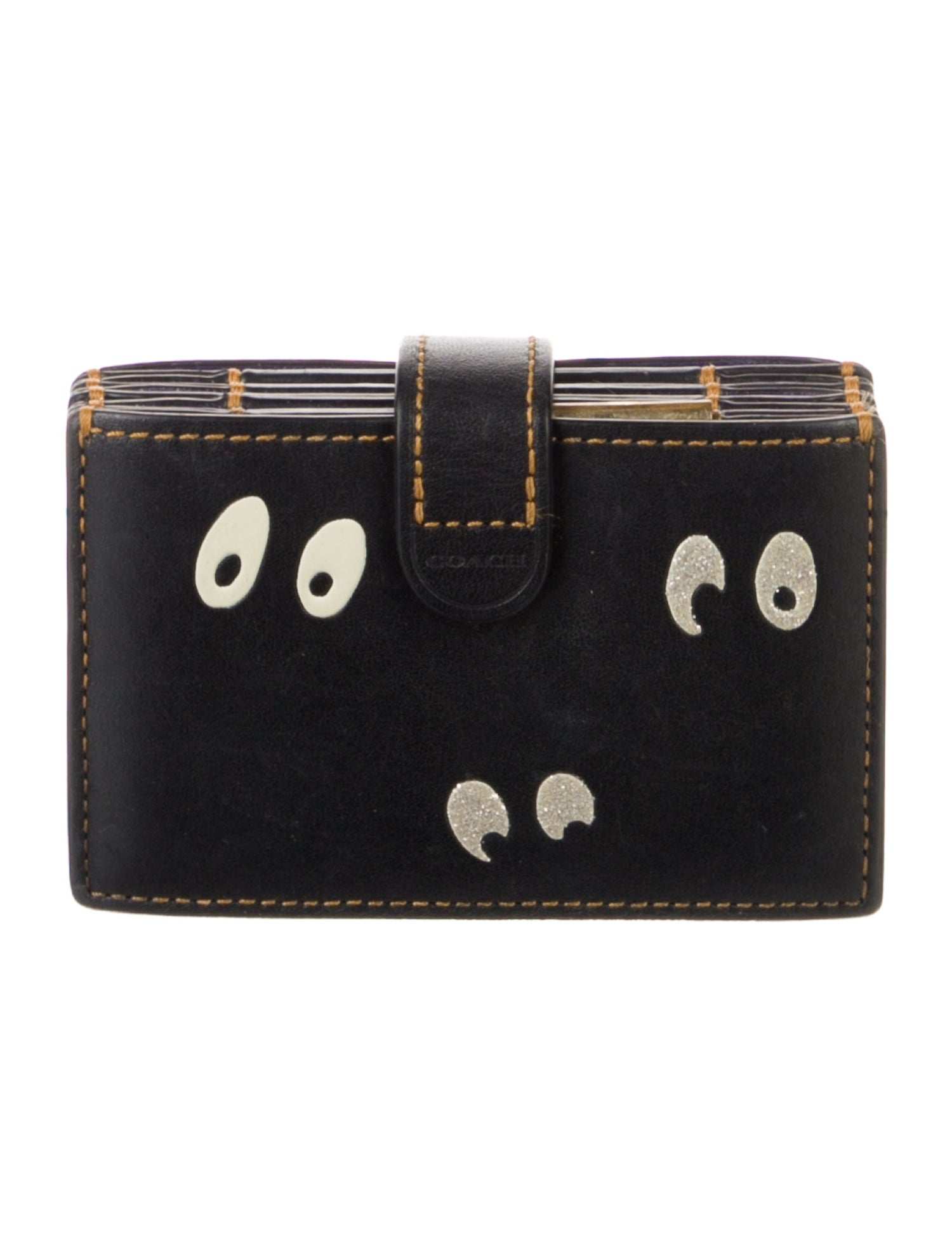 Disney x Coach Leather Graphic Print French Purse