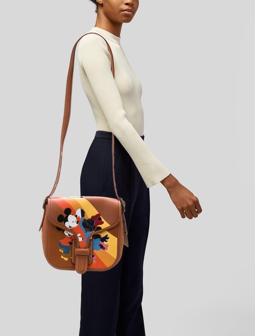 Disney x Coach Leather Crossbody Bag
