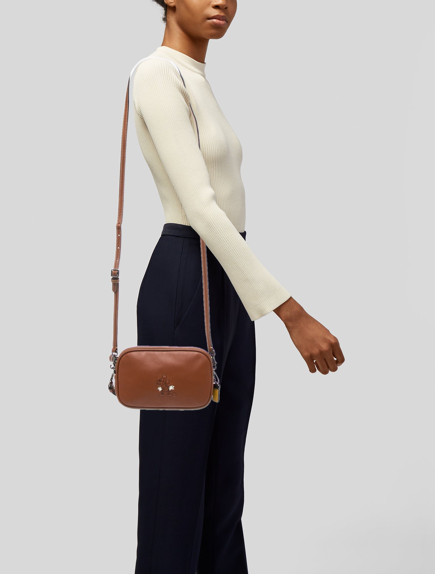 Disney x Coach Leather Crossbody Bag