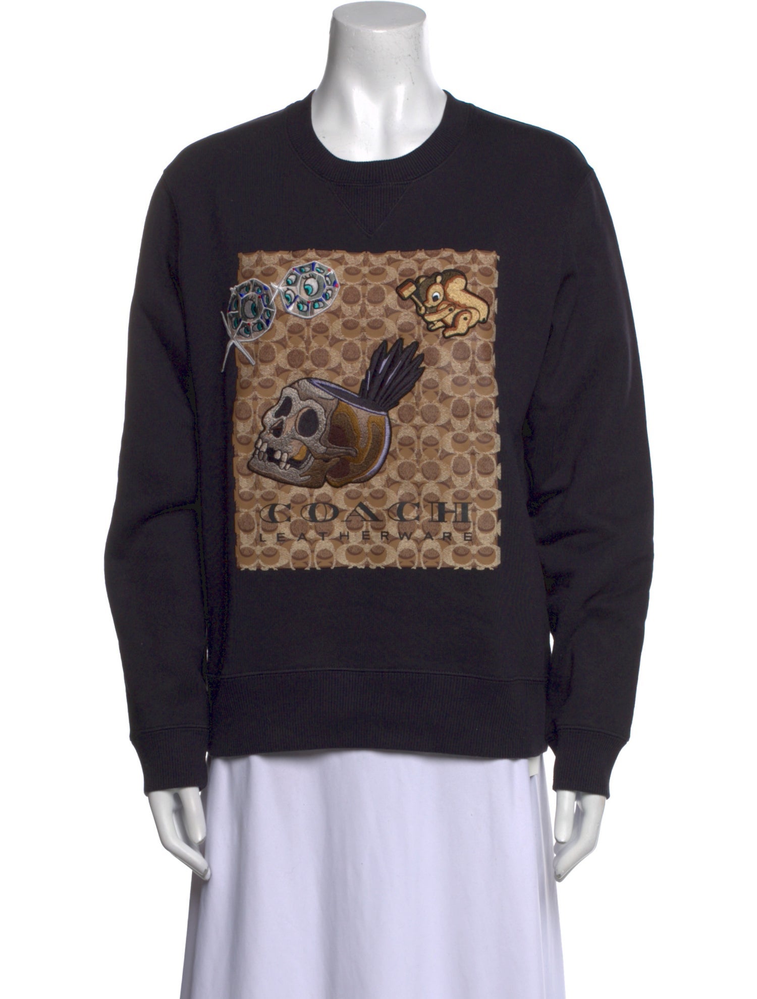 Disney x Coach Graphic Print Crew Neck Sweatshirt