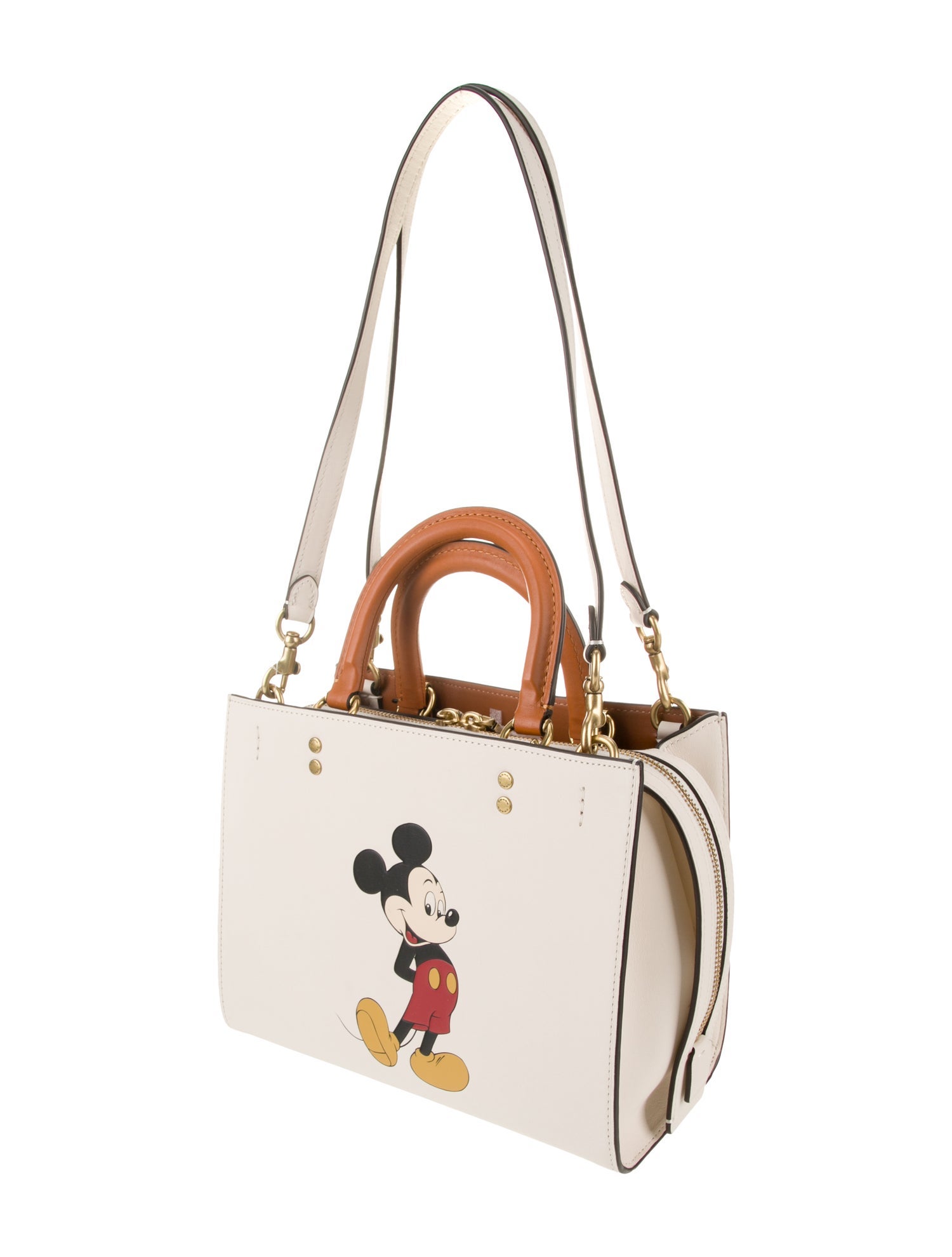 Disney x Coach Leather Top Handle Bag