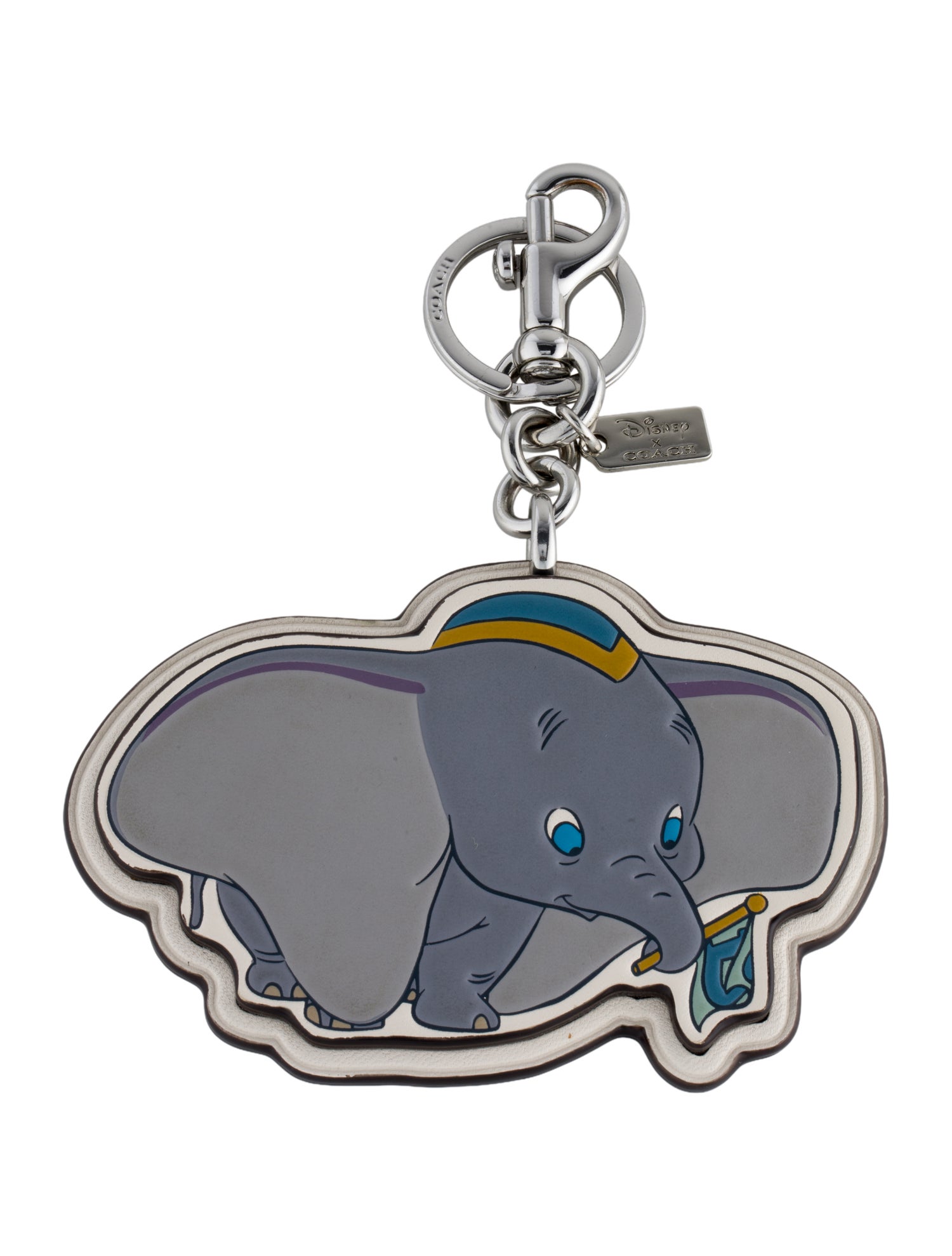 Disney x Coach Patterned Leather Keychain