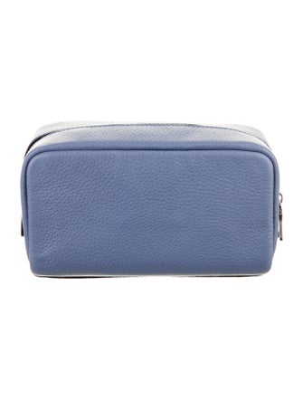 Disney x Coach Women's blue leather cosmetic bag
