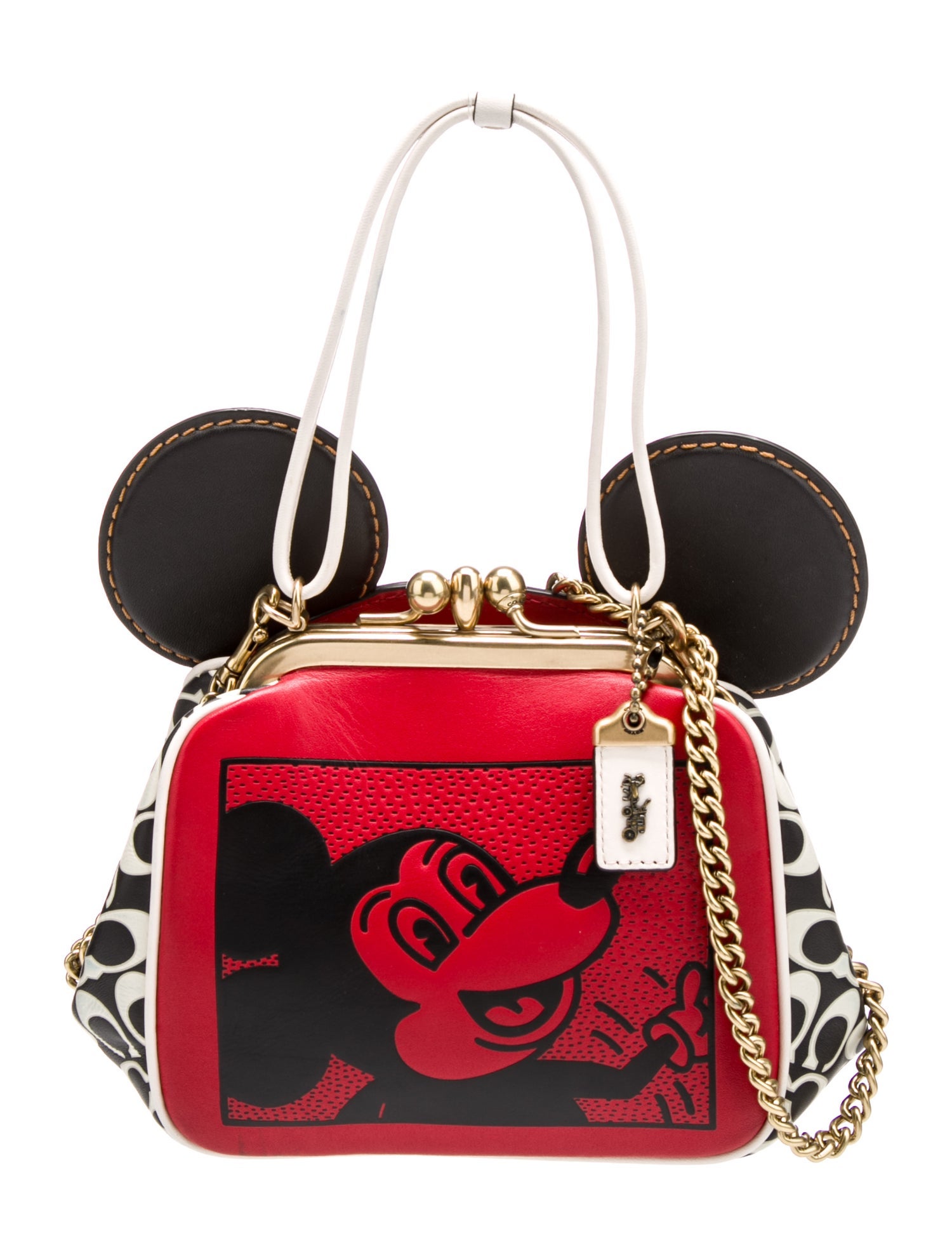 Disney x Coach Leather Top Handle Bag