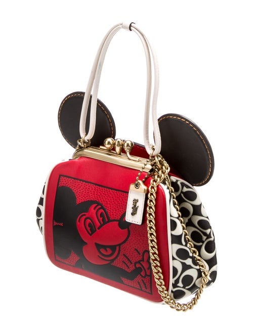 Disney x Coach Leather Top Handle Bag