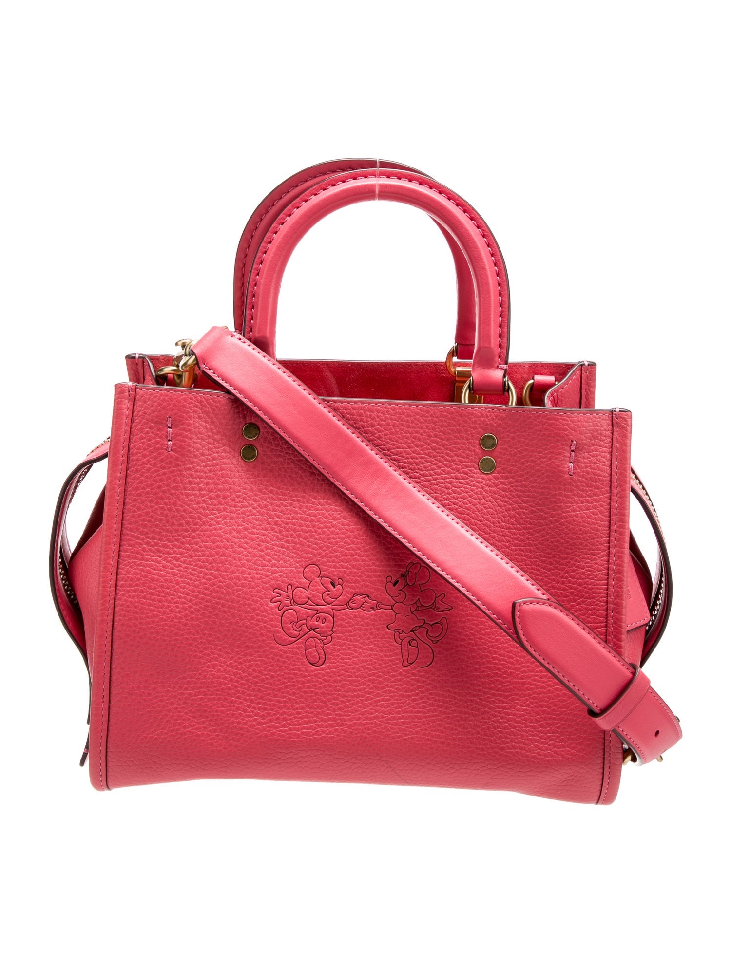 Disney x Coach Leather Shoulder Bag 25