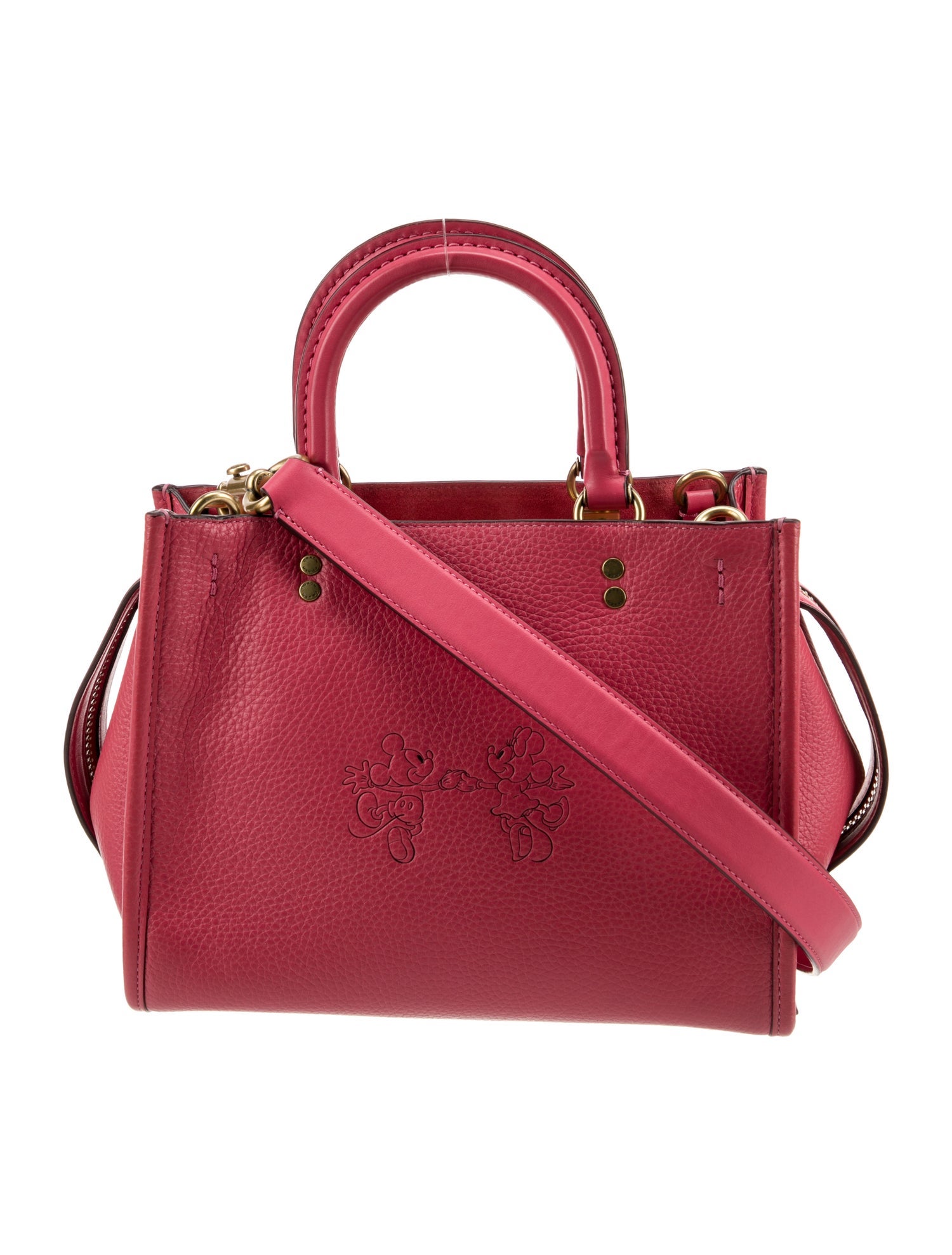 Disney x Coach Leather Top Handle Bag