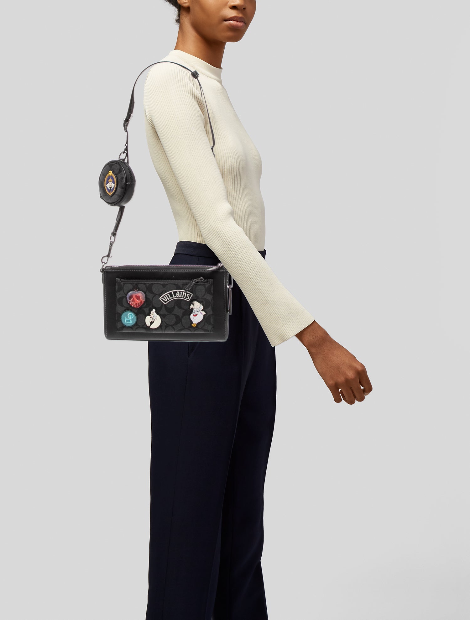 Disney x Coach Leather Crossbody Bag
