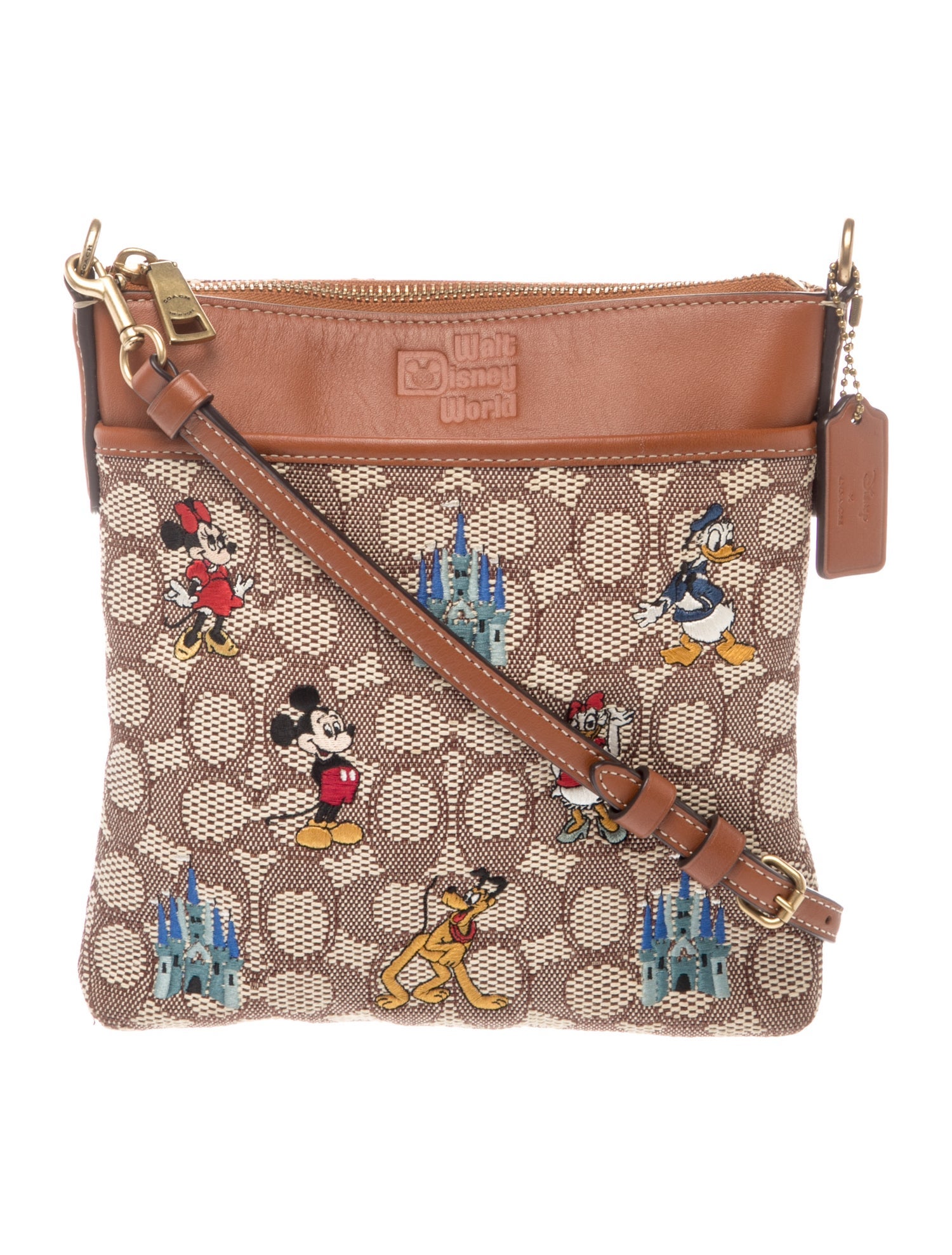 Disney x Coach Leather Card Holder - Red Wallets, Accessories