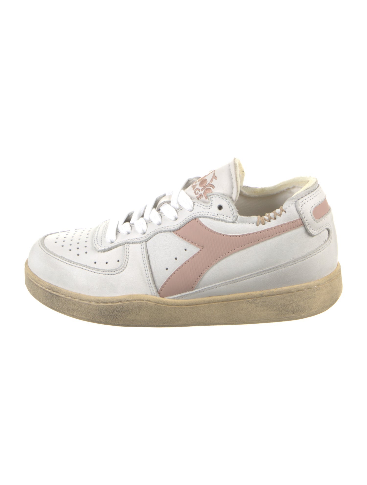 Diadora Leather Colorblock Pattern Sneakers