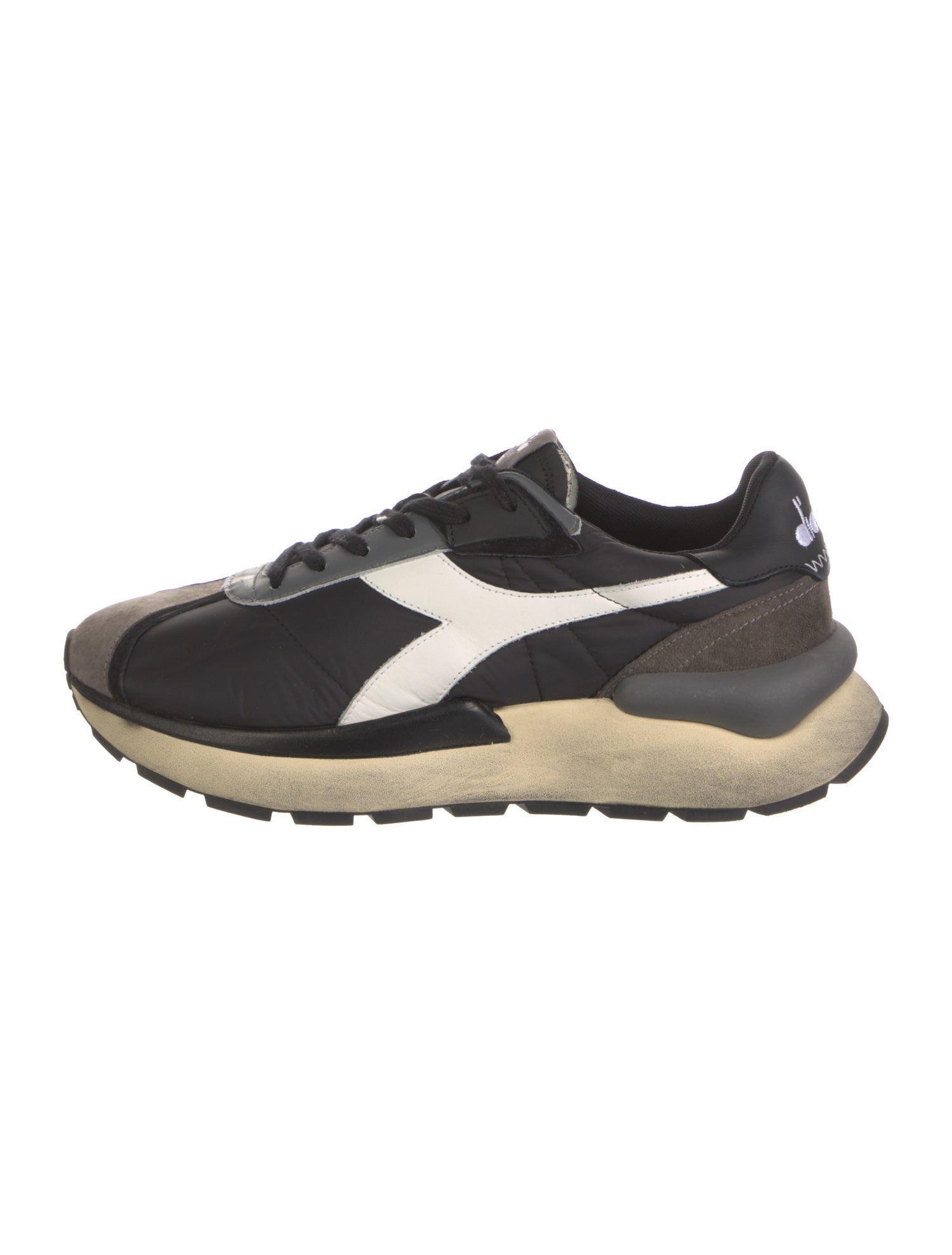 Diadora Nylon Colorblock Pattern Sneakers