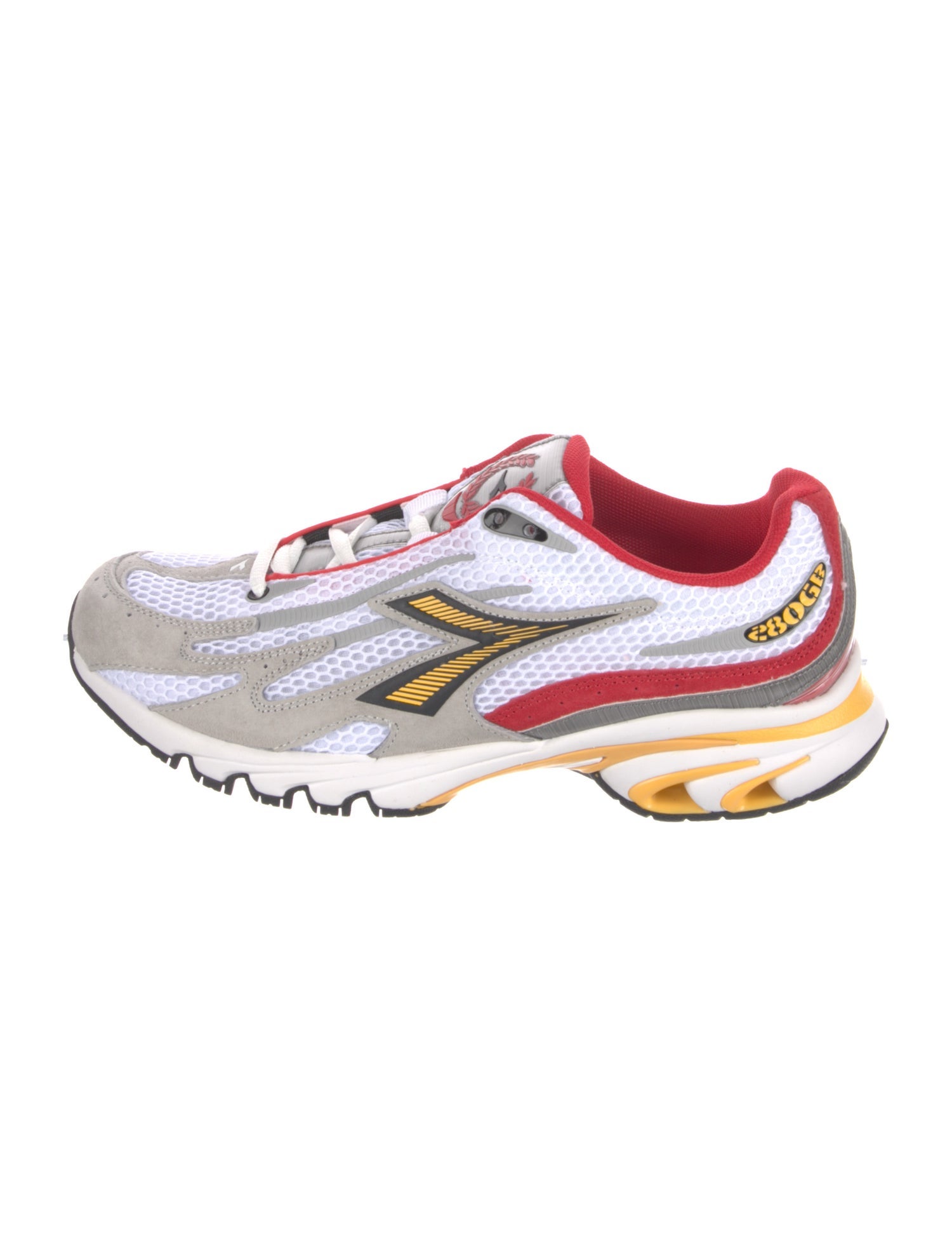 Diadora Leather Colorblock Pattern Sneakers