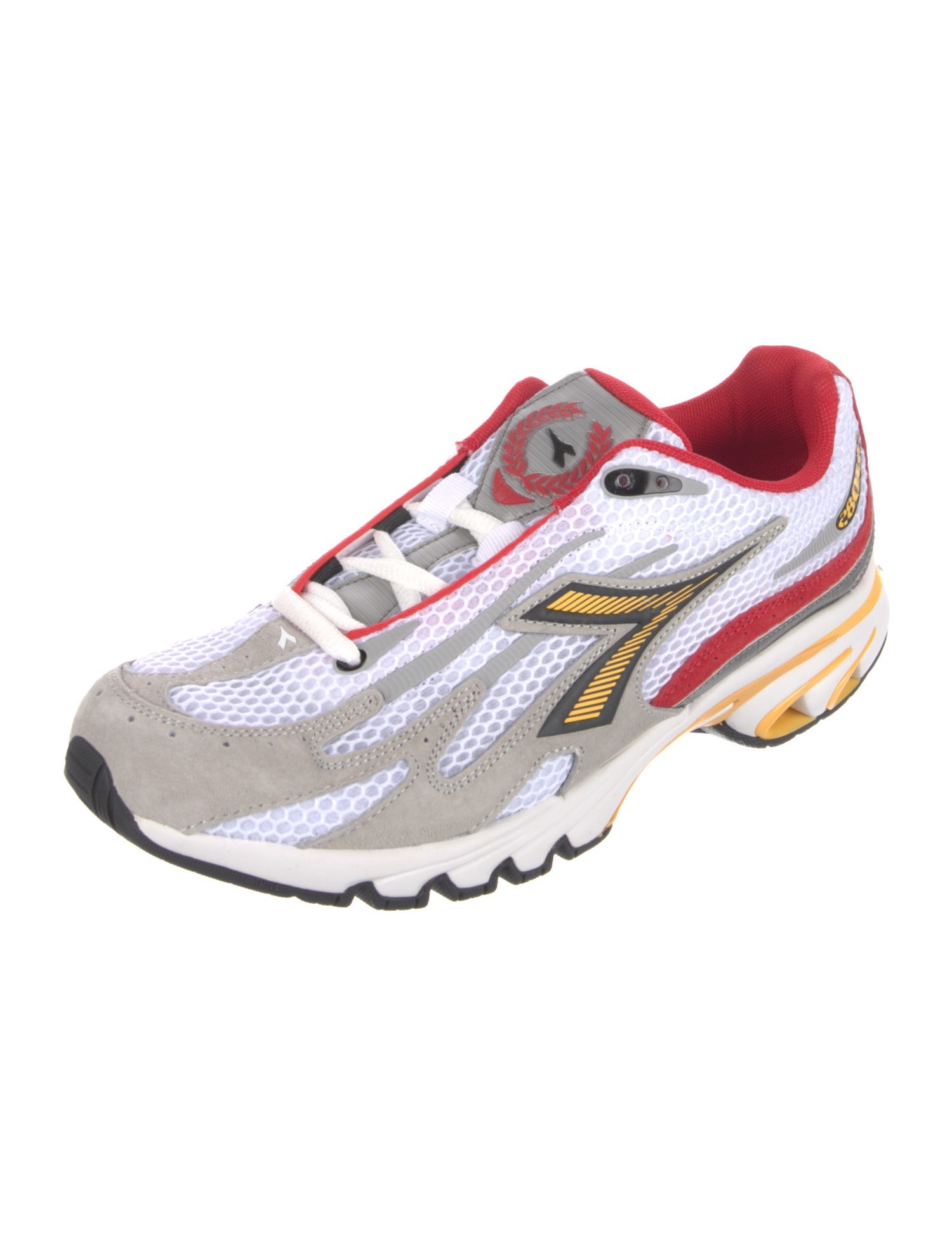 Diadora Leather Colorblock Pattern Sneakers