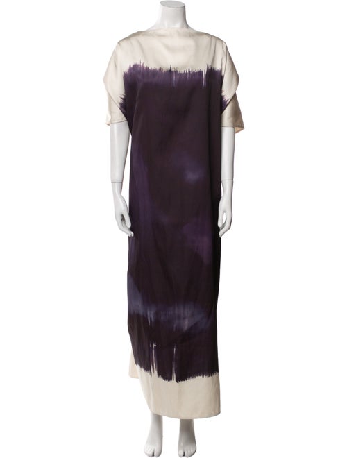 Dima Ayad Tie-Dye Print Long Dress